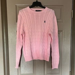 Polo Ralph Lauren Pink Cable Knit Sweater